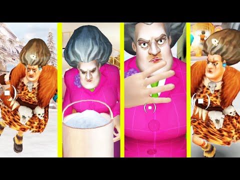 Scary Teacher 3D Vs Scary Teacher Stone Age All Powers