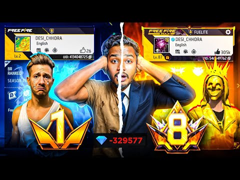 Level 1 To  V Badge ID 😎  Lost All Diamonds 😭 - Garena Free Fire