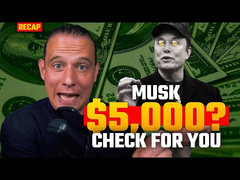 Trump Musk give $5,000 check Doge savings,  Egg Prices All-Time High, Stocks tank