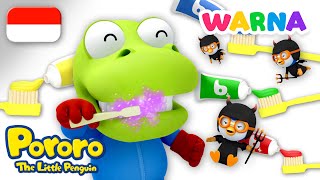 Pororo Bahasa Indonesia | Odol Warna-Warni 🎨 Belajar Warna | Kartun Anak