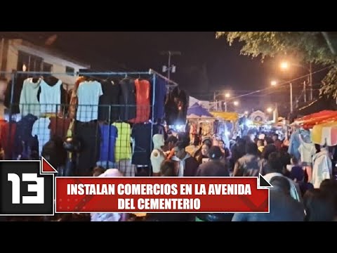 Instalan comercios en la avenida del cementerio