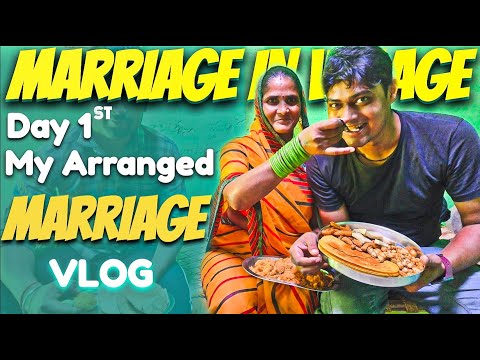 My First Day - Marriage In Village | Mung Dal Halwa, Khakhra Papad, Laddu | Food In Village