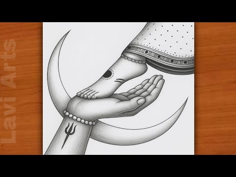 Shiv Parvati Drawing Easy | Mahadev Drawing | Parvati Drawing I God Drawing | Drawing | Chitra