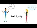 Understanding Lexical and Syntactic Ambiguity