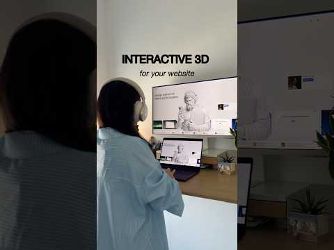 Did someone say “interactive 3D”?👀 Made with Spline by Yogi Suria #Webdesign #portfoliodesign #3D