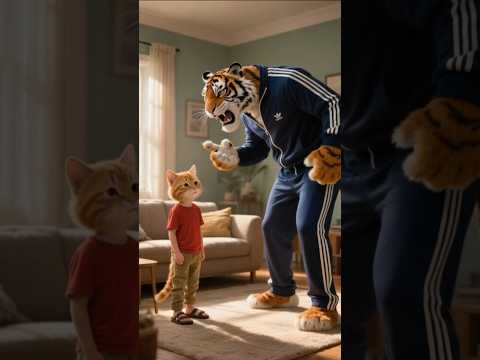 القط مياو اتطرد من البيت.. وشوفوا إزاي بقى أحسن رسام في البلد!💔😨 #shorts #cat #ai #viral