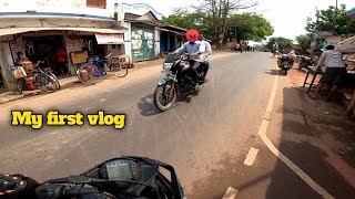 My first motovlog || KTM Rc 200 full black modified bike ride || my first experience || bike rc