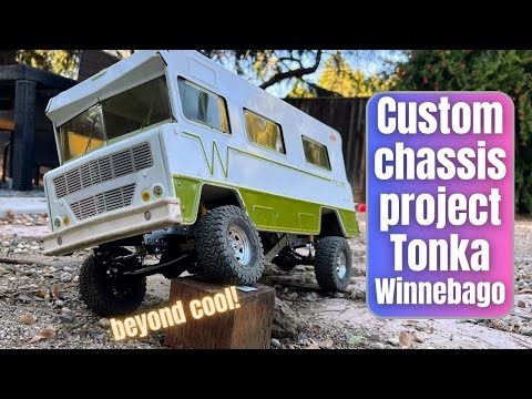 Tonka Winnebago rc crawler conversion with custom NWSD chassis - so scale and fun!