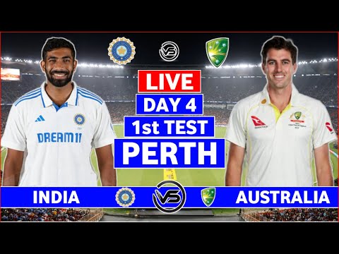 India vs Australia 1st Test Day 4 Live | IND vs AUS 1st Test Live Commentary | Australia Batting