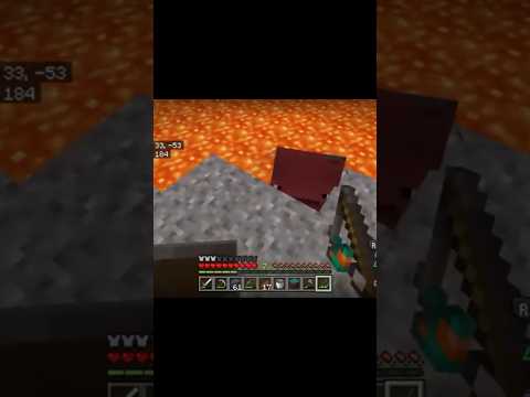 non ho fatto caso alla ghiaia🤬💀🔥 #minecraft #nether #fail #live #ps4