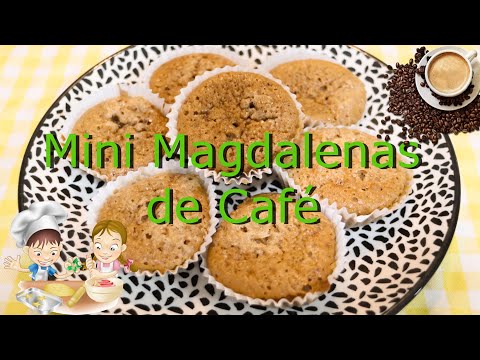 Minis magdalenas de café caseras buenísimas receta paso a paso