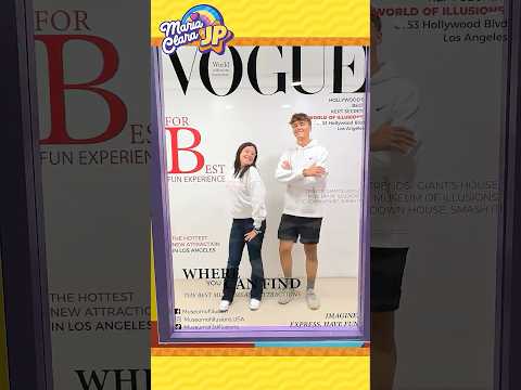 Maria Clara e JP no Museu das Ilusões