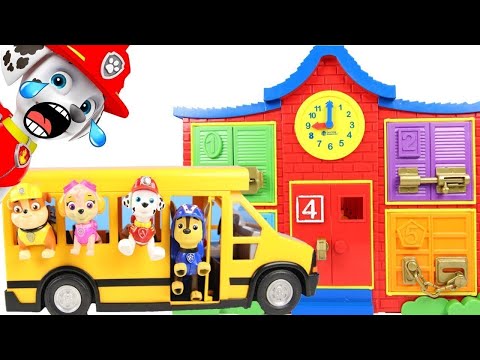 Paw Patrol Chase Drives and Teaches the School Bus Rules | Ellie Jr.