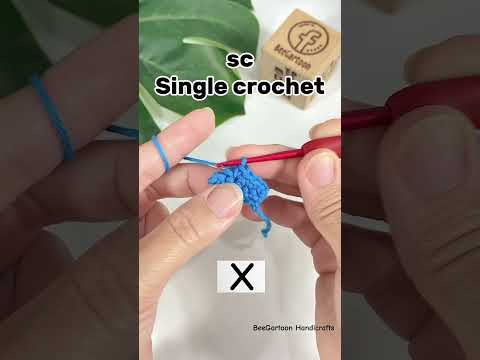 Single crochet, sc #crochet #diy #amigurumi #knittig #handmade #crocheting