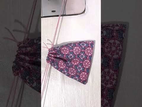Sewing drawstring bags has never been easier! #sewing #sewinghacks #diybag