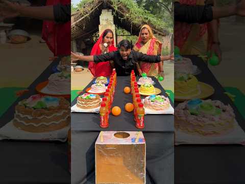 Amazing boll roll win cake family challenge ✅ #shorts #game