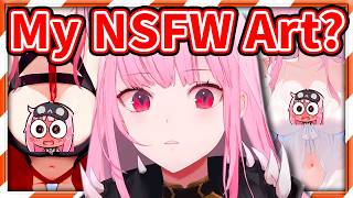 Calli Got Caught for Using a NOT SFW Art For Her Thumbnail 【Mori Calli