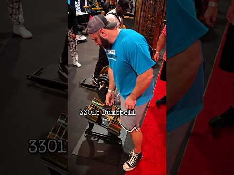 I lifted a 330lb dumbbell at the 2025 Mr. Olympia...twice... - Brutal Grip Strength 💪