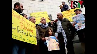 South African Ambassador Lisiba Macaba visiting house of Palestinian hunger striker Hisham AbuHawash