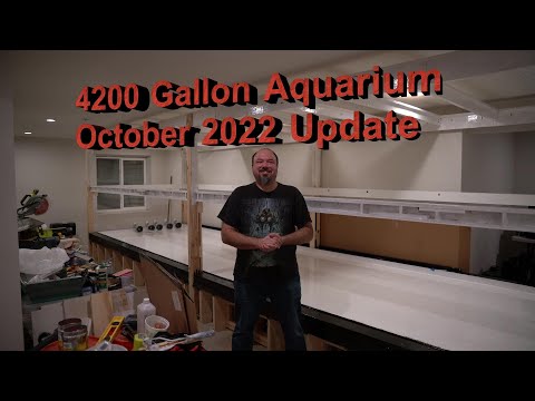 4200 Gallon Aquarium Build October 2022 Update The video today will talk about waterproofing for the 4200 gallon aquarium build.  I review the wate