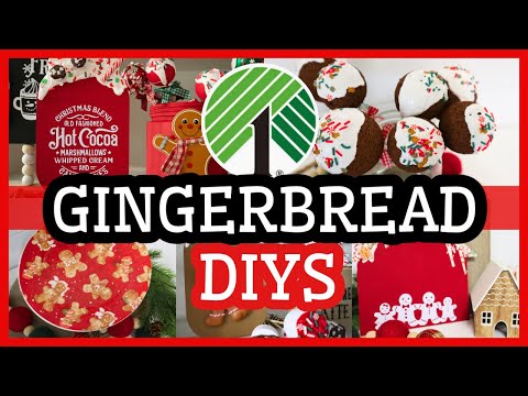 DOLLAR TREE GINGERBREAD DIY DECOR | GINGERBREAD CRAFTS | DOLLAR STORE DIY CHRISTMAS CRAFTS