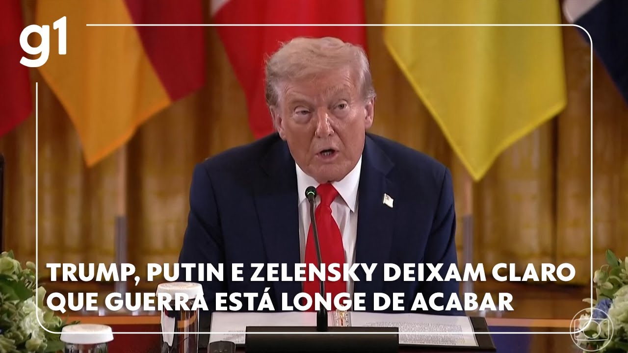 Trump, Putin e Zelensky deixam claro que ainda falta muito para resolver a guerra na Ucrânia