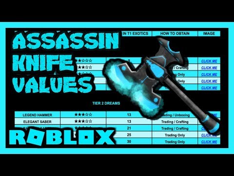 Roblox Assassin Value List Official 2020 07 2021 - roblox assassin trading guide