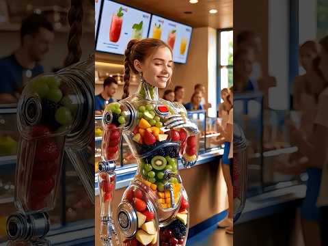 Very good robotic machine makes mixed fruit juice in seconds #farm #fruit #grind #juse #machine