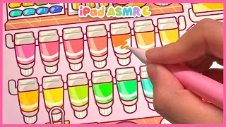 ASMR 미니 물감 가득한 화실 ✏️🎨 사각사각 아이패드 드로잉 🩷 귀여운 팔레트 🤍🌈