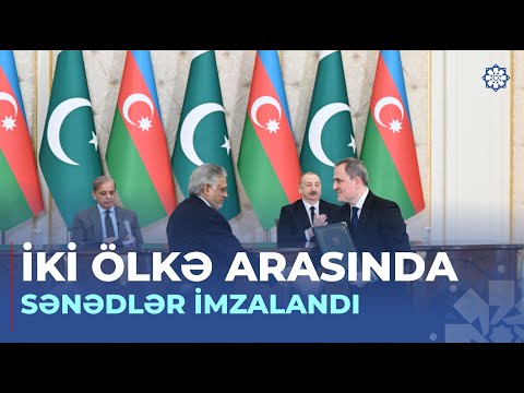 Azərbaycan ilə Pakistan arasında imzalanmış sənədlər mübadilə edilib