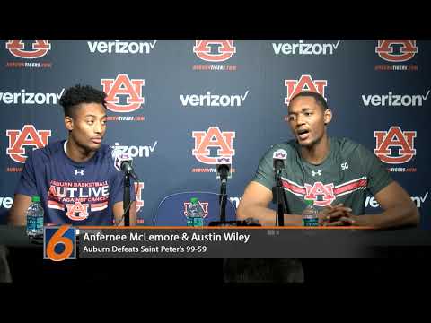 11.28.18 Anfernee McLemore and Austin Wiley Press Conference after win over St. Peters