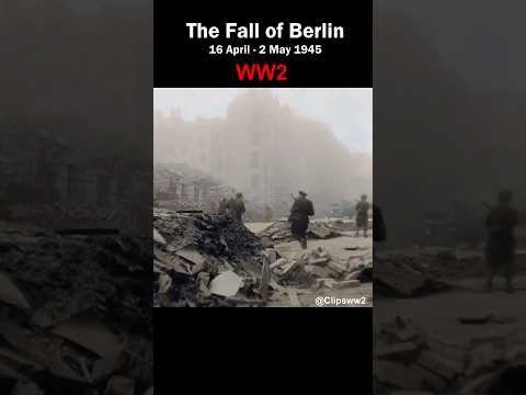 Fall of Berlin - Rare Footage | No Music, Only Sound #shorts #history #ww2