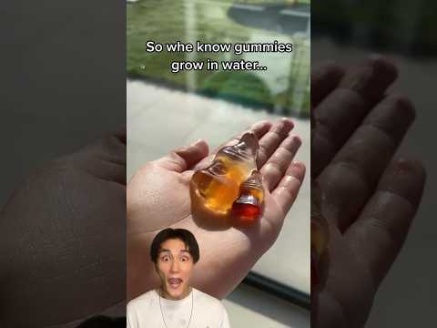 ISSEI funny video 😂😂😂 Try ways to make gummies bigger!