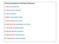 Naming and Telling Parts in Sentences