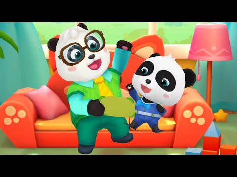 BAYI PANDA KIKI DI AJARI AYAH PANDA BELAJAR BERSAMA NUMBERBLOCK | RUMAH BERMAIN PANDA | BABYBUS