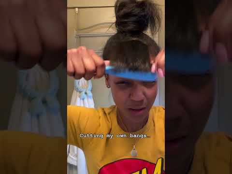 cut bangs on your natural hair #naturalhair #worldnewhair #fyp #shorts