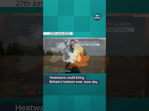 Heatwave could bring Britain's hottest ever June day | ITV News