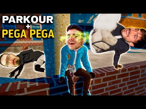 é IMPOSSÍVEL NÃO RIR desse jogo que mistura PARKOUR com PEGA PEGA (com os guri)