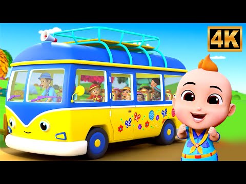 Wheels on the Bus Go to Camp, Fun Camping Song for Kids