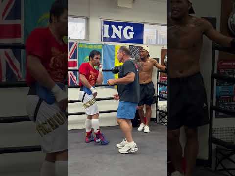 MANNY PACQUIAO KAMUNTIK NA SI COACH JUSTIN
