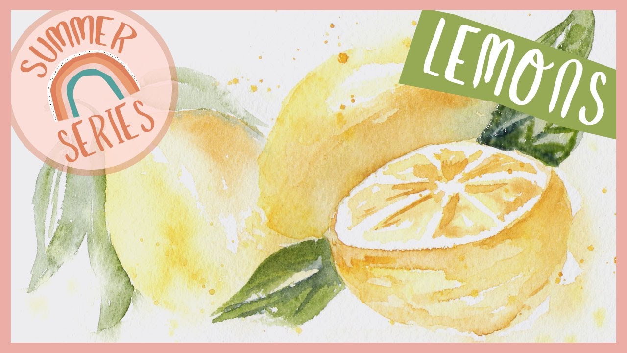 Loose Lemons - Easy Watercolor Tutorial for Beginners Step by Step