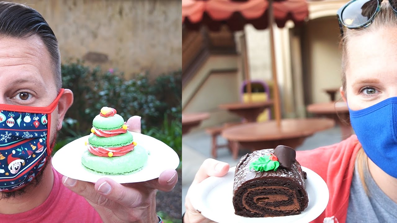 Best Disney Holiday Snack & Treat Day At Magic Kingdom! Spicy Sandwich, Yule Log & Enchanted Tree The Tim Tracker