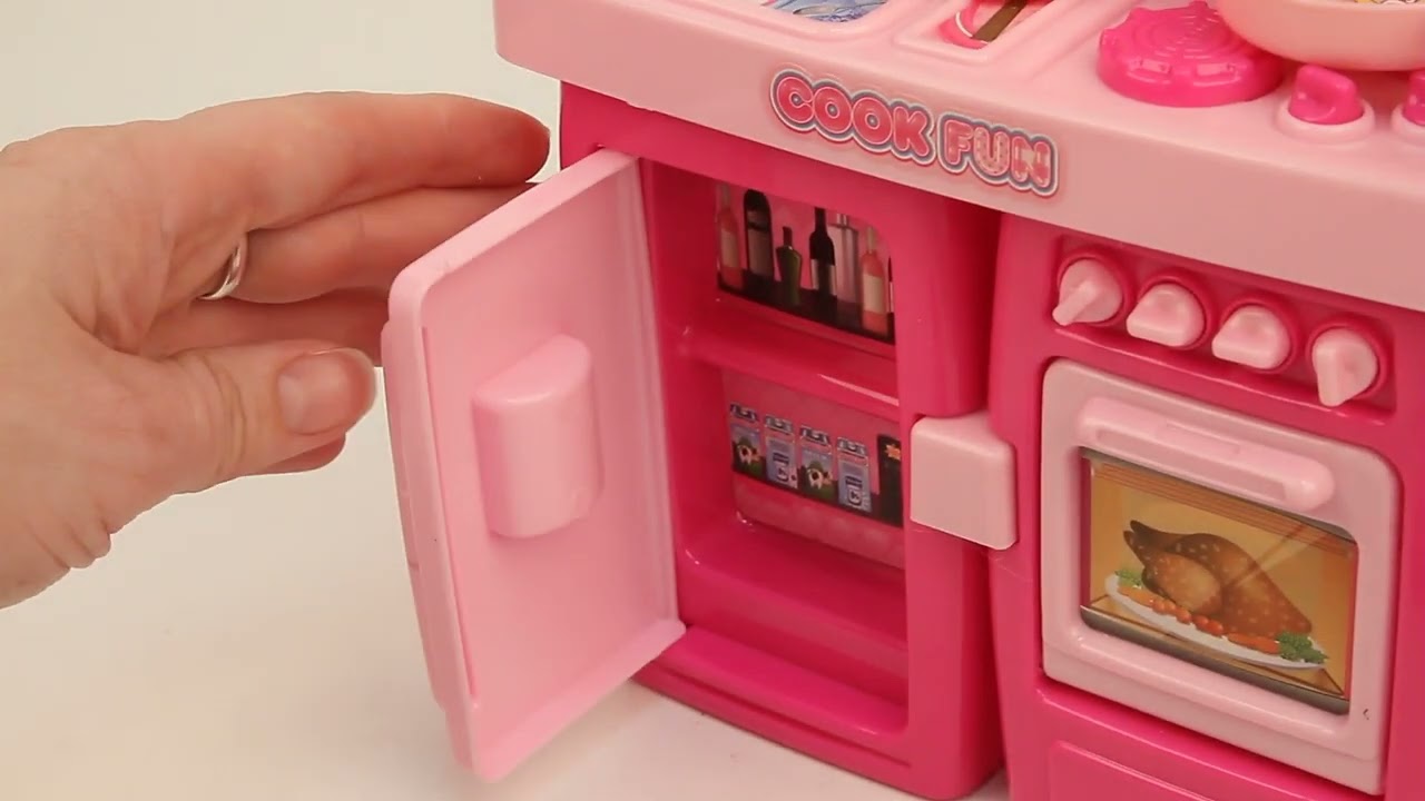 Кухня для куклы Lanson Toys со световыми эффектами - видео Кухня для куклы Lanson Toys со световыми эффектами - видео