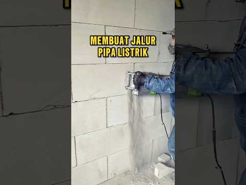 CARA MEMBUAT JALUR PIPA LISTRIK #construction #konstruksi #listrik #shorts #trending