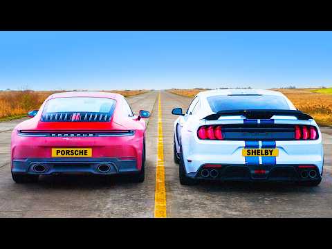 Porsche 911 Carrera vs Shelby GT 350: Drag Race Showdown