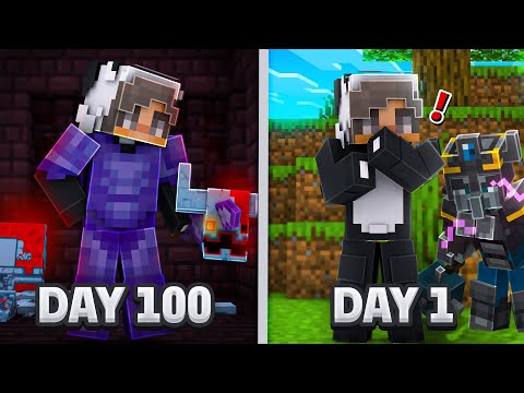 قضيت 100 يوم ماين كرافت هاردكور على نسخة الجوال