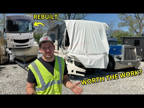 Rebuilding This Badly Wrecked Georgetown RV To Back on The Road Worthy