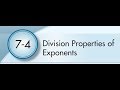 Division Properties of Exponents Explained