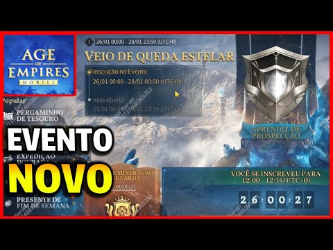 NOVO Evento VEIO DE QUEDA ESTELAR Age of Empires Mobile