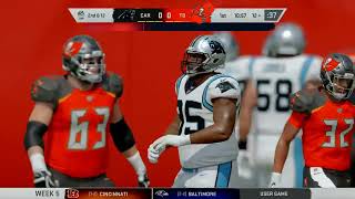 Madden 20. Carolina Panthers vs Tampa Bay Buccaneers